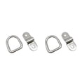 thumbnail image 2 of Baohd D Ring Tie Downs Heavy Duty Rustproof Lashing Rings Cargo Hook Trailers Campers Vans Boats Motorcycles Vehicles Loads Silver 2Set, 2 of 6