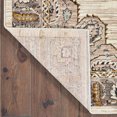 thumbnail image 5 of HomeRoots 510781 2 x 3 ft. Ivory Gold Gray & Blue Oriental Power Loom Stain Resistant Rectangle Area Rug, 5 of 5