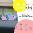 thumbnail image 4 of 20 Pcs Mini Pig Car Dashboard Toys Dolls Figures Home Garden Decoration Cartoon Car Ornaments Gift, 4 of 11