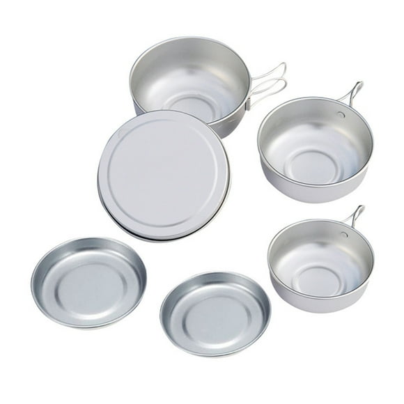 Camp Plates And Bowls Sets Backpacking Picnic Cooking Bowl Ultra-lightweight