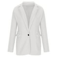 thumbnail image 6 of Uppada Ladies Blazers Clearance Blazer Jackets for Women Long Sleeve Single Breasted Solid Turn Down Collar Jacket Coats Outerwear formal Blazer, 6 of 8