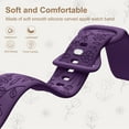 thumbnail image 2 of Comvin Floral Engraved Compatible With Apple Watch Bands 40mm 41mm 38mm 42mm 45mm 44mm 49mm for Women Lady Girls, 4 Pack Cute Fancy Bands Fits For iWatch Ultra Series 11 10 9 8 7 6 5 4 3 SE, 2 of 8