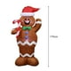 thumbnail image 2 of Inflables navideños de 1,5 m de altura Hombre de jengibre con bastones de caramelo Decoración inflable para jardín Muñeco de nieve con luces LED Enchufe estadounidense 100-240 V, 2 of 6