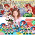 thumbnail image 2 of Ariel Princess Plates Birthday Party Supplies Decorations Tableware Disposable Dinnerware, 2 of 4