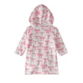 thumbnail image 5 of Tfken Girls Pajamas Robe Bowknot Graphic Sleepwear Long Sleeve Hooded Bathrobe With Pockets Loungewear Homewear Casual Winter Nightwear Toddler Classic Clothes Size 9-10 Years, 5 of 9