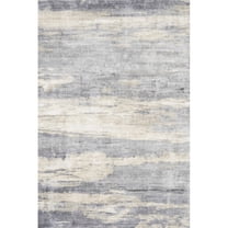 Yesfashion Carpets Area Rugs Washable 1150Gsm Velvet Pearl Velvet Washed Back Folding Simulation Printed Carpet Xm-Abstract-Layered Gray tone 8*10ft