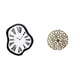 thumbnail image 1 of Reloj de pared,Reloj de pared interior nórdico con números romanos,Escultura colgante de pared,Decoración de pared metálica para sala de estar,dormitorio y exteriores,Disco decorativo de, 1 of 8