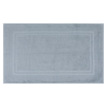Unique Bargains Washable Cotton Bath Rugs Quick Dry Floor Carpet Shower Mat Gray