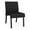 Castillo Black, variant on Waterfall Reception Waiting Room Armless Guest Chair / Black Steel / Black