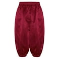 thumbnail image 4 of Aislor Kids Boys Medieval Capri Pants High Rise Waist with Elastic Band Victorian Steampunk Bloomer Burgundy 12, 4 of 7
