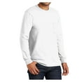 thumbnail image 4 of Yellow Rooster Mens Tall Long Sleeve Essential Pocket Tee White LT, 4 of 4
