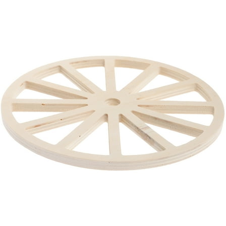 Topbathy Home Decoration Wood Wheel Decor Rustic 1Pcs