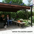 thumbnail image 6 of Outsunny 13' x 13' Retractable Pergola Canopy, Aluminum Outdoor Pergola for Garden, Patio, Backyard, Deck, Brown, 6 of 10