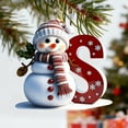 thumbnail image 3 of Adornos Navideños con Letras 2025, Colgante de Ciervo Navideño, Decoración de Madera para Mesa, Adornos Personalizados, 3 of 6
