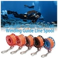 thumbnail image 2 of Professional Diving Reel Double End Hook Flat Rope Winding Line Spool Stainless Steel Dive Gear Outdoor Equipment Accessory 15m Red, 2 of 8