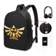 thumbnail image 1 of Mochila de viaje para portátil The Legend of Zelda, resistente, delgada y con puerto de carga USB, ideal para la universidad y la escuela, para hombres y mujeres., 1 of 5
