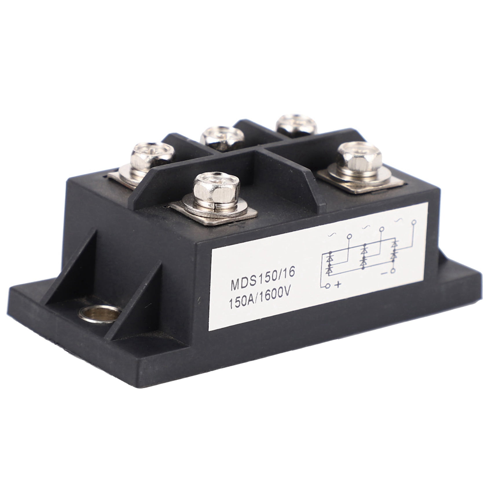 2X MDS150A 3-Phase Diode Bridge Rectifier 150A Amp 1600V Copper 150 Celsius 80X40X33mm Metal Case Diode Bridge Control