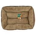 thumbnail image 4 of Vibrant Life Plush Bolstered Dog Lounge Bed, Brown, Large, 4 of 4