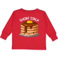 thumbnail image 3 of Inktastic Short Stack Cute Pancake Breakfast Boys or Girls Long Sleeve Toddler T-Shirt, 3 of 5