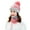 Pink, variant on Women Autumn Winter Warm Knitted Beanie Cap Face Cover Neck Scarf Outdoor Set