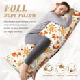 thumbnail image 5 of Bingfone Body Pillow Cover Long Pillow Case With Zipper Decorative Bedding Pillowcase 20"X54" Soft Cushion Pillow Case For Bedroom-Flower Fox, 5 of 8