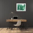 thumbnail image 3 of Studio W 14x12 White Modern Wood Framed Museum Art Print Titled - Marbled Malachite II, 3 of 4