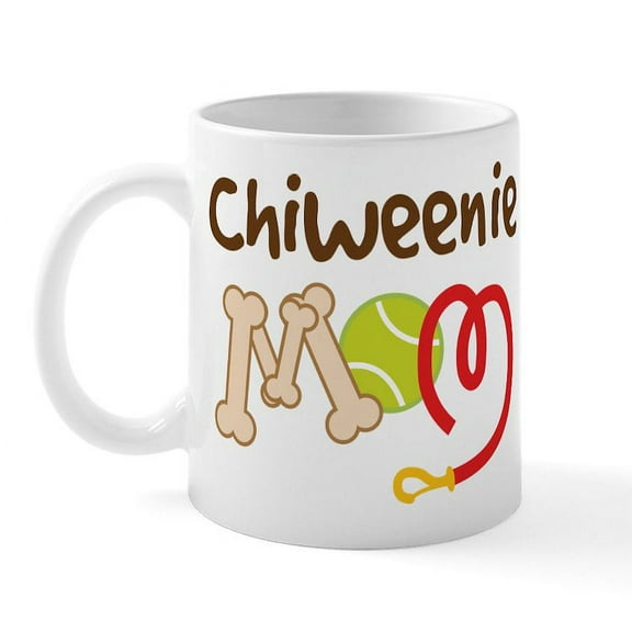 CafePress - Chiweenie Dog Mom Mug - 11 oz Ceramic Mug - Novelty Coffee Tea Cup
