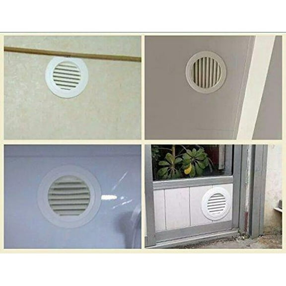 Plastic Round Air Exhaust Vent Grille Cover Wall Ventilation Inlet Outlet