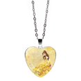 thumbnail image 1 of Disney Frozen 2 collar Anime niños dibujos animados Elsa princesa Anna figura en forma de corazón colgante niña accesorios niños regalos, 1 of 2