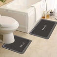 thumbnail image 5 of Suncoda Bathroom Rugs, Soft Memory Foam Bath Mat - Non Slip Absorbent Thick Bath Matt, Rubber Back Shower Rug, Toilet Mats Bath, Mats for Bathroom Floor Toilet, Door Mat Washable, 5 of 6