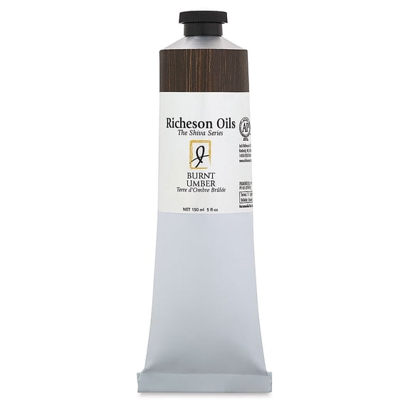Shiva Signature Artist Oil Color - Burnt Umber, 5 oz Tube