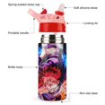 thumbnail image 3 of Sukuna Gojo Jujutsu Kaisen Insulated Stainless Steel Water Bottle with Straw Vacuum Water Tumbler Reusable Leak Proof Cup, 3 of 8