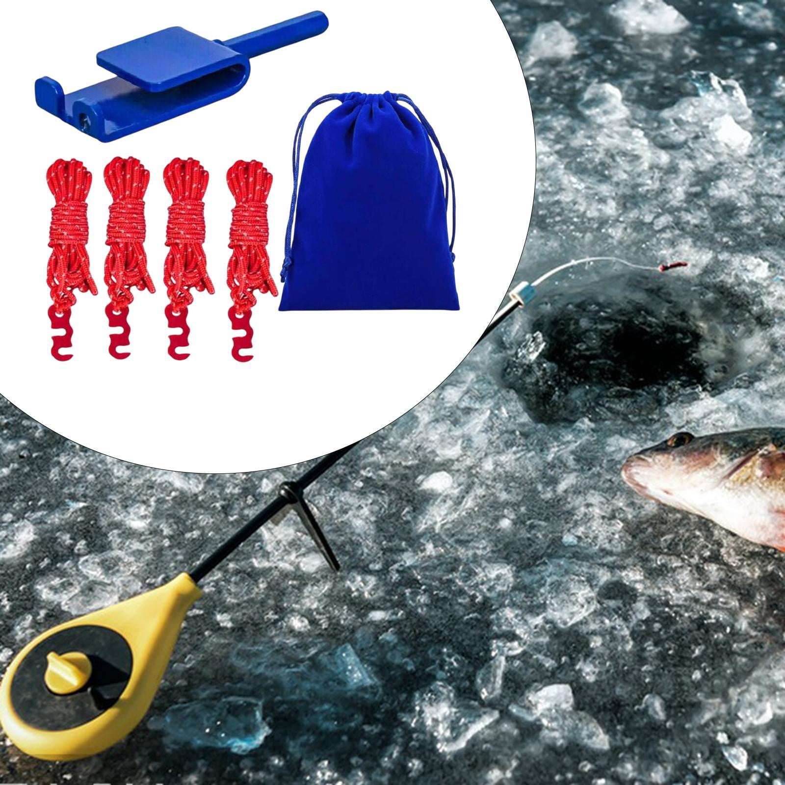 MAGIDEAL Ice Fishing Anchor Tool Compact Ice Tent Fixing Ropes for Anchors Tent Nails