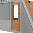 thumbnail image 6 of Kids Playhouse Outdoor,Wooden Play House Play set for Kids– Large, Sturdy, Realistic Design with lookout post,telescope and climb ramp– Perfect for 5-8 Children, 6 of 8