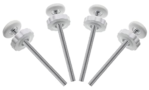 Extra Long Baby Tension Gate Extender Replacement Bolt Part for Baby & Pet Pressure Mounted Safety Gates 4Pcs Baby Gate Threaded Spindle Rod Black 8mm M8 