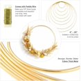 thumbnail image 3 of 16 Pack Foral Hoop 18 Inches Metal Rings for Crafts Macrame Rings Hoop Wreath Dream Catcher Rings DIY Wreath Candle Rings Wreaths Craft Hoops, Gold, 3 of 8