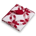 thumbnail image 5 of Greenland Home Fashions Wedding Ring Reversible Red Throw Blanket, 5 of 7