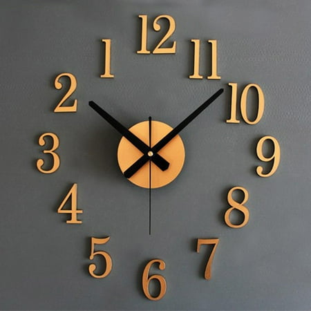 

Digital Meat Thermometers with Probe Home In Wall Clock Stereo GD Fashion Diy 3D Time Back Clock Timber House Dual