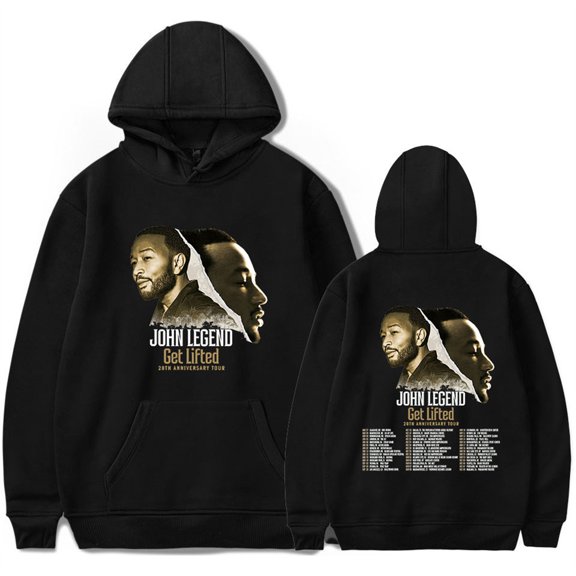 John Legend Get Lifted 20th Anniversary Tour Hoodies Cosplay Tops Hip Hop Sweatshirts