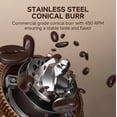 thumbnail image 6 of Sunmaki Coffee Grinder with 75 Settings & 40mm Burrs, Anti-Static Espresso Grinder for Home Use, 6 of 11