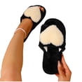 thumbnail image 5 of Miqool Women's Fuzzy Slippers Open Toe Memory Foam House Shoes Indoor and Outdoor Plush Comfy Slides, 5 of 7