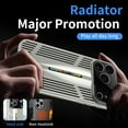 thumbnail image 3 of Designed For iPhone 17 Pro Max Cooling Phone Case,Blade Shape Designing,Heat Sink,Shockproof Anti-fall Rugged Durable Radiator Ultra Slim Thin Fit Breathable Phone Case Cover,Silver, 3 of 7
