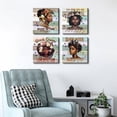 thumbnail image 2 of Canvas Wall Art Inspirational Quotes Pictures Teen Girls Room Decor African American Wall Art Rustic Motivational Signs Poster Prints for Bedroom Living Room Paintings Artwork Decoration 12x12, 2 of 6