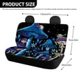 thumbnail image 4 of FUIALDOLG Mushroom Snail Starry Full Wrap Rear Bench Car Seat Cover, Comfortable Stretch Back Seat Cover Protector for Automotive Interior, 4 of 4