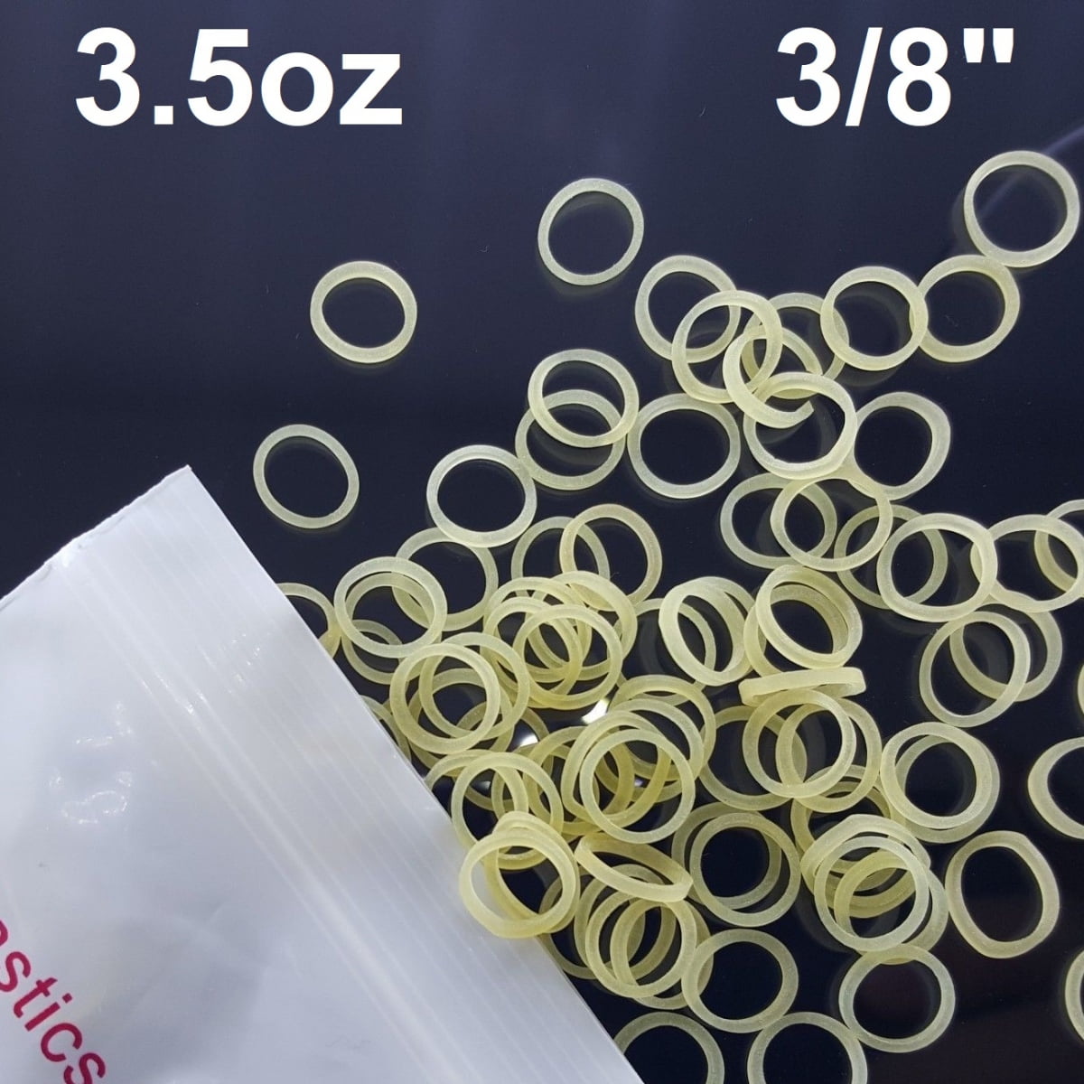 500 pack Orthodontic Elastics Rubber Bands 3/8 Great for Dog Grooming Top Knots and Dreadlocks by Cayenas Bows Braids 