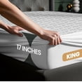thumbnail image 5 of Utopia Bedding Waterproof Mattress Protector King Size, Premium 3D Air Soft Fabric Mattress Cover, Fits 17 Inches Deep, Breathable, Fitted Style with Stretchable Pockets, 5 of 7