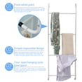 thumbnail image 4 of Injueey Estante de almacenamiento con gancho para toallas, soporte para ropa, puerta, mano de obra fina, tamaño compacto, instalación práctica, Juegos de accesorios de baño Injueey HA077564-00B, 4 of 6