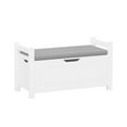 thumbnail image 3 of Danolapsi Toy Box Chest For Girls Boys, Wooden Toy Storage Organizer Trunk With Cushion Seat Bench, Flip-top Lid & Safety Hinge, Toy Chest For Nursery Playroom, 3 of 9