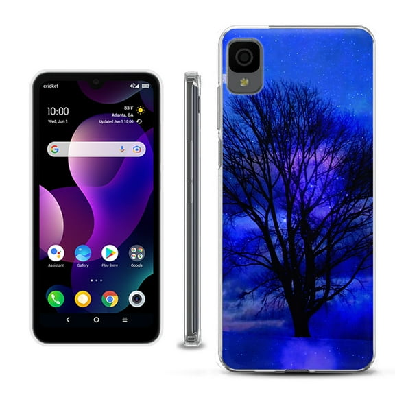 Slim-Fit Gel TPU Phone Case for TCL 30Z / 30 Z / 30 LE, by OneToughShield ® - Night Tree