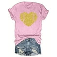 thumbnail image 2 of Giftesty Blouses for Women Dressy Casual Women's Baseball Sport Printed T-shirt with Round Neck and Short Sleeved Top, 2 of 4